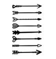 set of hand drawn arrows floral text dividers vector image vector image