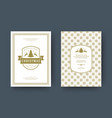 christmas greeting card design template vector image
