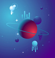 abstract background in bright gradient colors vector image vector image