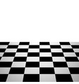 chess board background perspective view vector image vector image