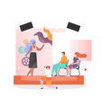 fashion show concept for web banner vector image