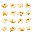 popcorn movies time corn comb for eating souffle vector image vector image