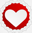 stylish red heart background vector image vector image