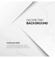 geometric gray 3d background vector image vector image