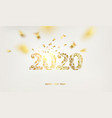 happy new year card over white background vector image