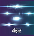 lens flare effect glow ray vector image vector image