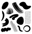 set of various black design elements vector image vector image