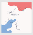 poster with dynamic waves vector image