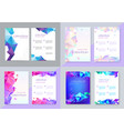 set of brochure design templates cover vector image vector image