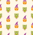 halloween seamless pattern design vector image vector image