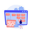 scheduling planning concept metaphor vector image vector image