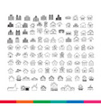building real estate home icons set design vector image