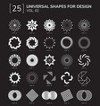 geometric shapes logo vector image
