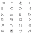 user interface icons 5 vector image