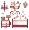 baby shower collection vector image