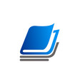 book school education logo vector image