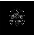 motorbiker icon motorcycle biker emblem speed vector image