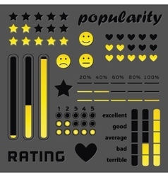 Rating buttons Royalty Free Vector Image - VectorStock
