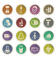vineyard icon set vector image vector image