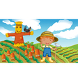 a farmer vector image