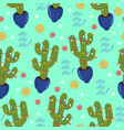 blue color actus christmas pattern graphics vector image vector image