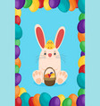 easter in flat style vector image vector image