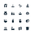spa icons vector image