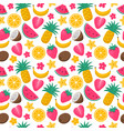 bright summer seamless pattern with exotic vector image