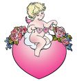 cartoon cupid vector image vector image