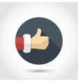 thumb up hand icon vector image