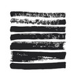 brush strokes set vector image vector image