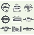 car service labels vector image