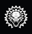 dinosaur stegosaurus head concept logo template vector image vector image