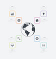 infographics 8 options vector image