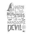 silver halloween lettering inscription vector image