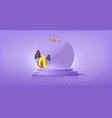 easter podium banner for product demonstration vector image