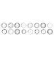 mechanical clock faces with arabic numerals bezel vector image
