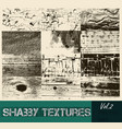 pack of textures and strokes vector image