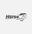 horse racing logo template vector image