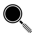 magnifier icon glyph style vector image