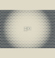 2d abstract geometric wave hex halftone pattern vector image vector image