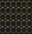 gold honeycomb frames seamless texture vector image
