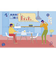 man with pain need for emergency medical help vector image vector image