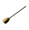 wooden paddle vector image