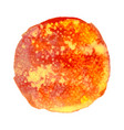 orange watercolor stain vector image vector image