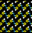seamless pattern with abstract color flowers vector image vector image