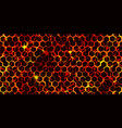 seamless texture of volcanic lava with honeycomb vector image vector image
