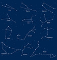 constellation of the zodiac signs vector image