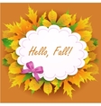 hello fall vector image