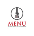 restaurant menu design template vector image vector image